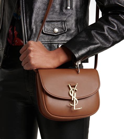 ysl brown signature bag|ysl cross shoulder bag.